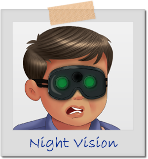 Crooked Cop Head Accessories - Night Vision Goggles